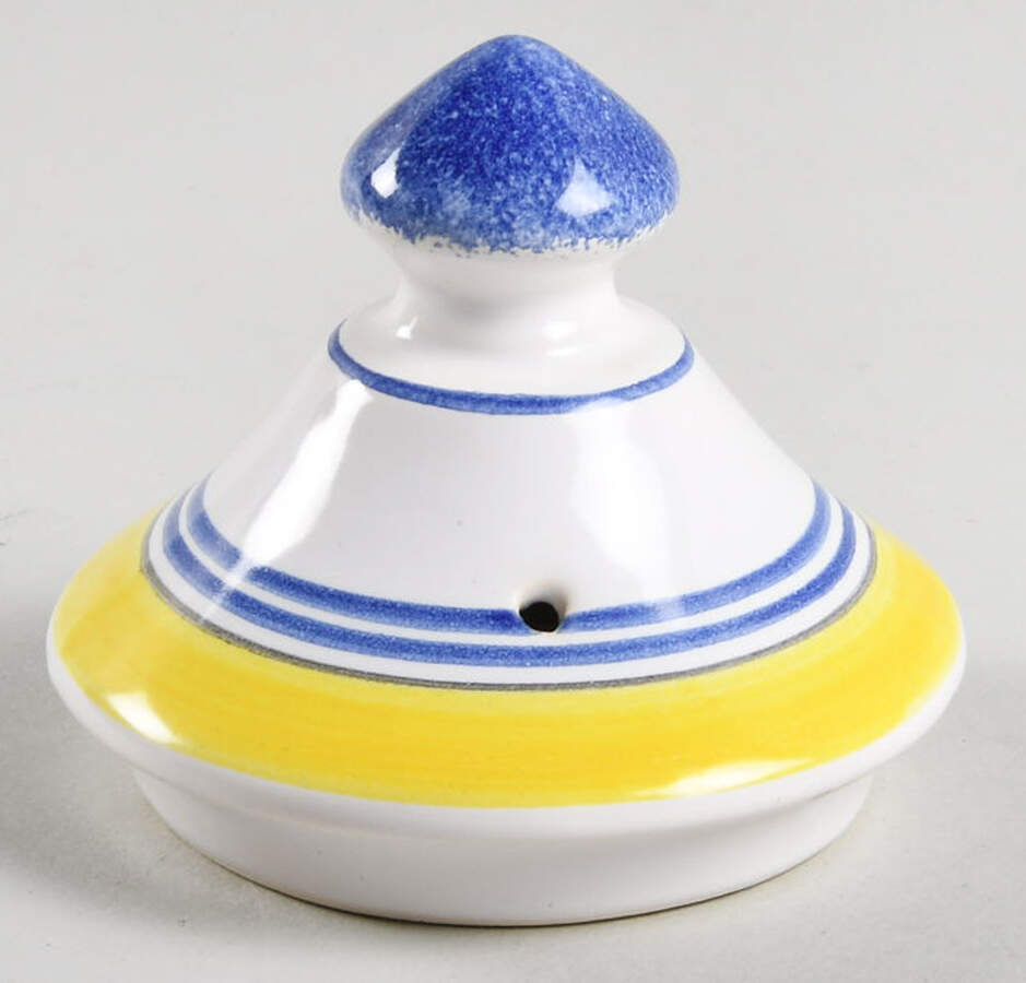 Henriot (Lady Or Man Center) Lid for Small Teapot by Quimper-1