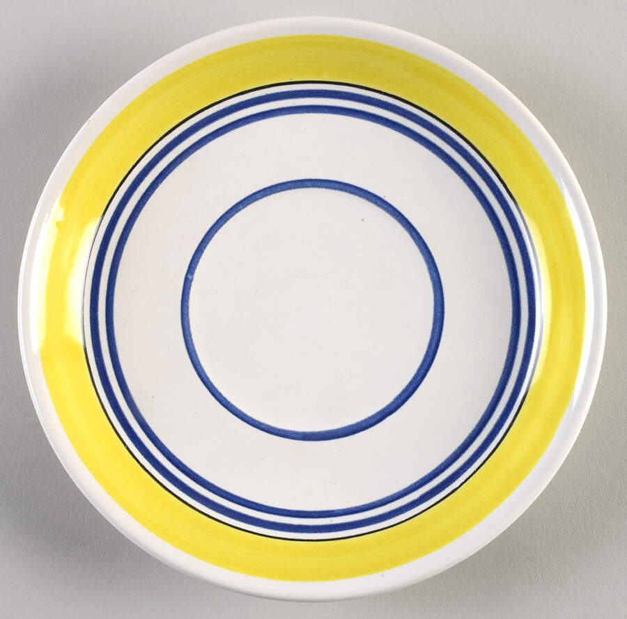 Henriot (Lady Or Man Center) Saucer for Flat Cup by Quimper-1