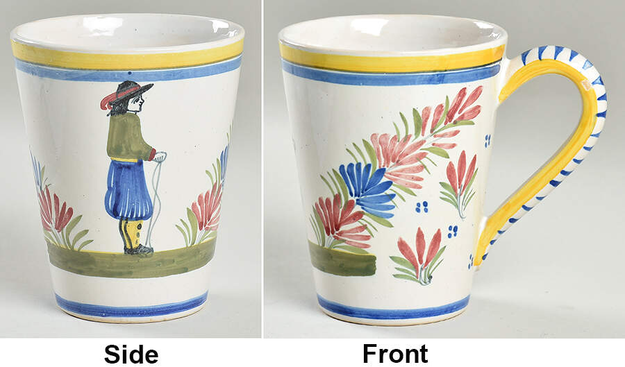 Henriot (Lady Or Man Center) Mug by Quimper-1