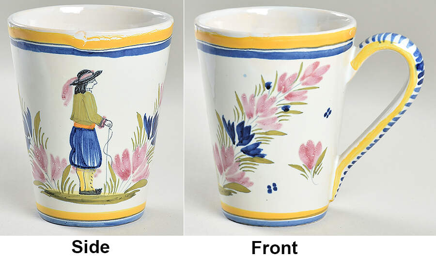 Henriot (Lady Or Man Center) Mug by Quimper-1