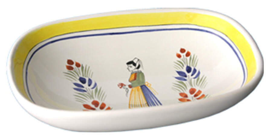 Henriot (Lady Or Man Center) Appetizer Plate by Quimper-1