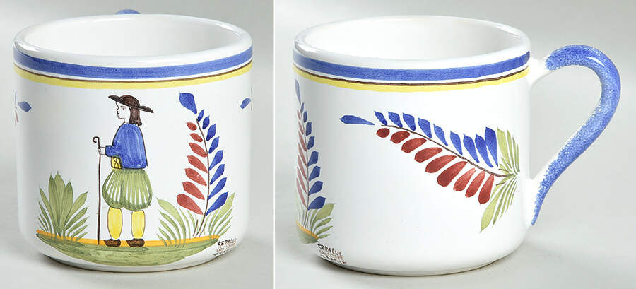Henriot (Lady Or Man Center) Mug by Quimper-1