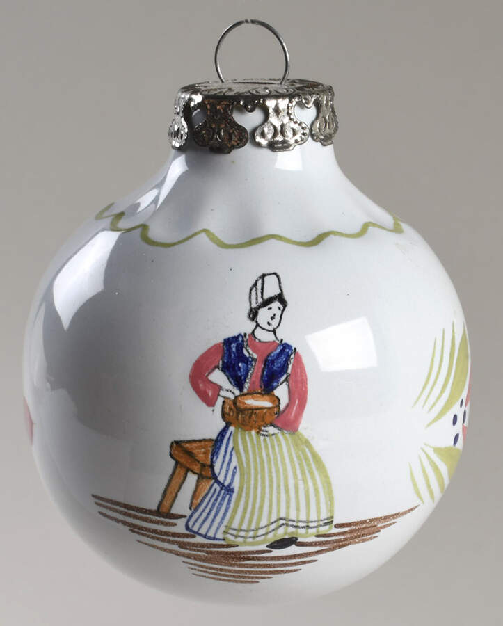 Henriot (Lady Or Man Center) Ornament by Quimper-1