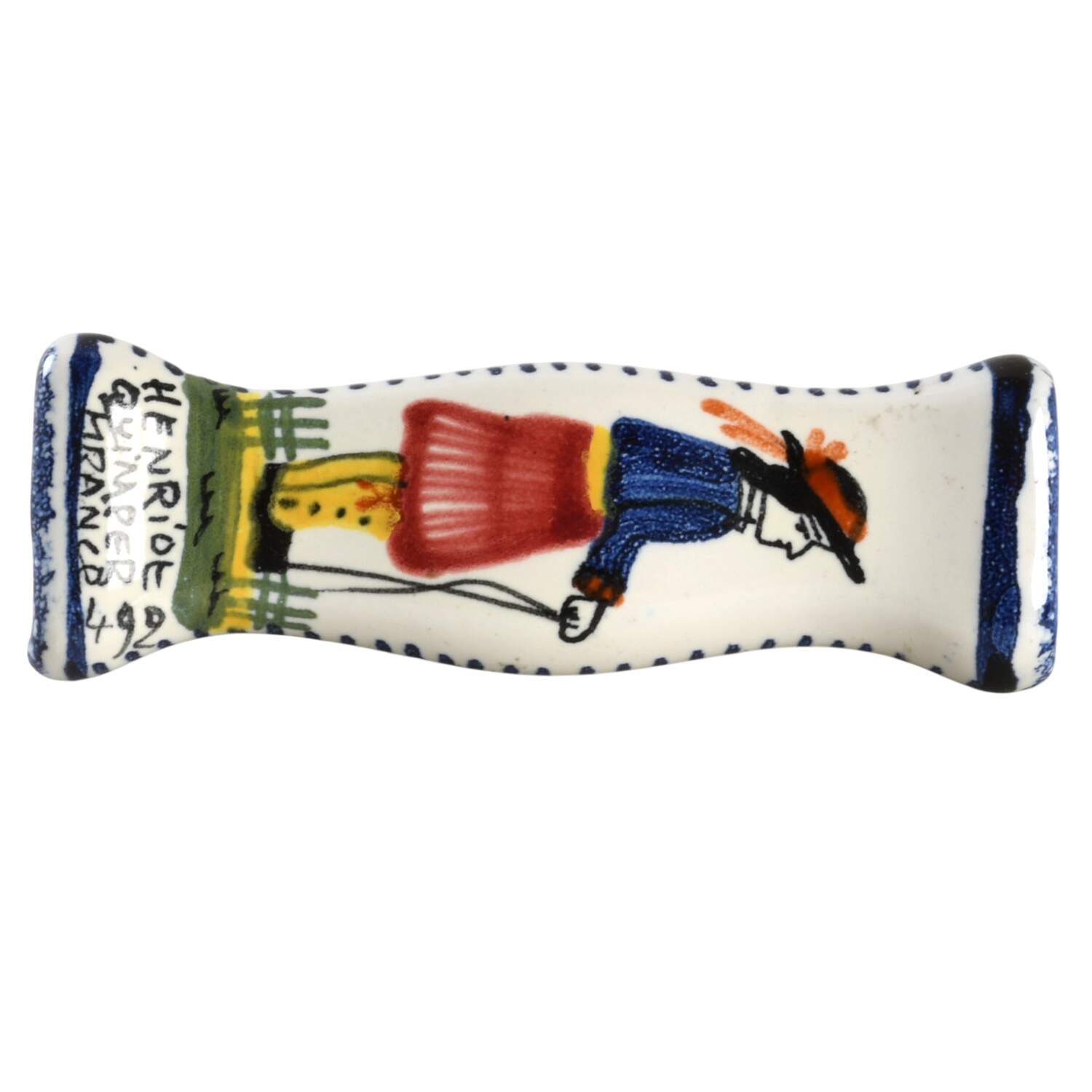 Henriot (Lady Or Man Center) Knife Rest by Quimper-1
