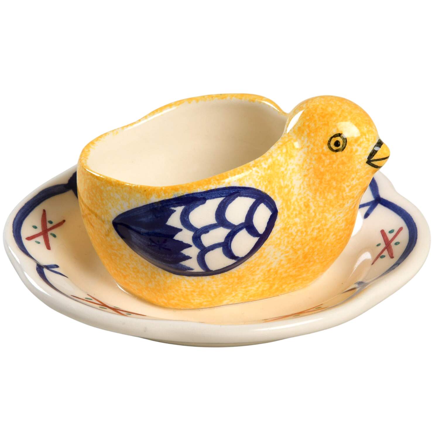 Henriot (Lady Or Man Center) Figural Egg Cup by Quimper-1