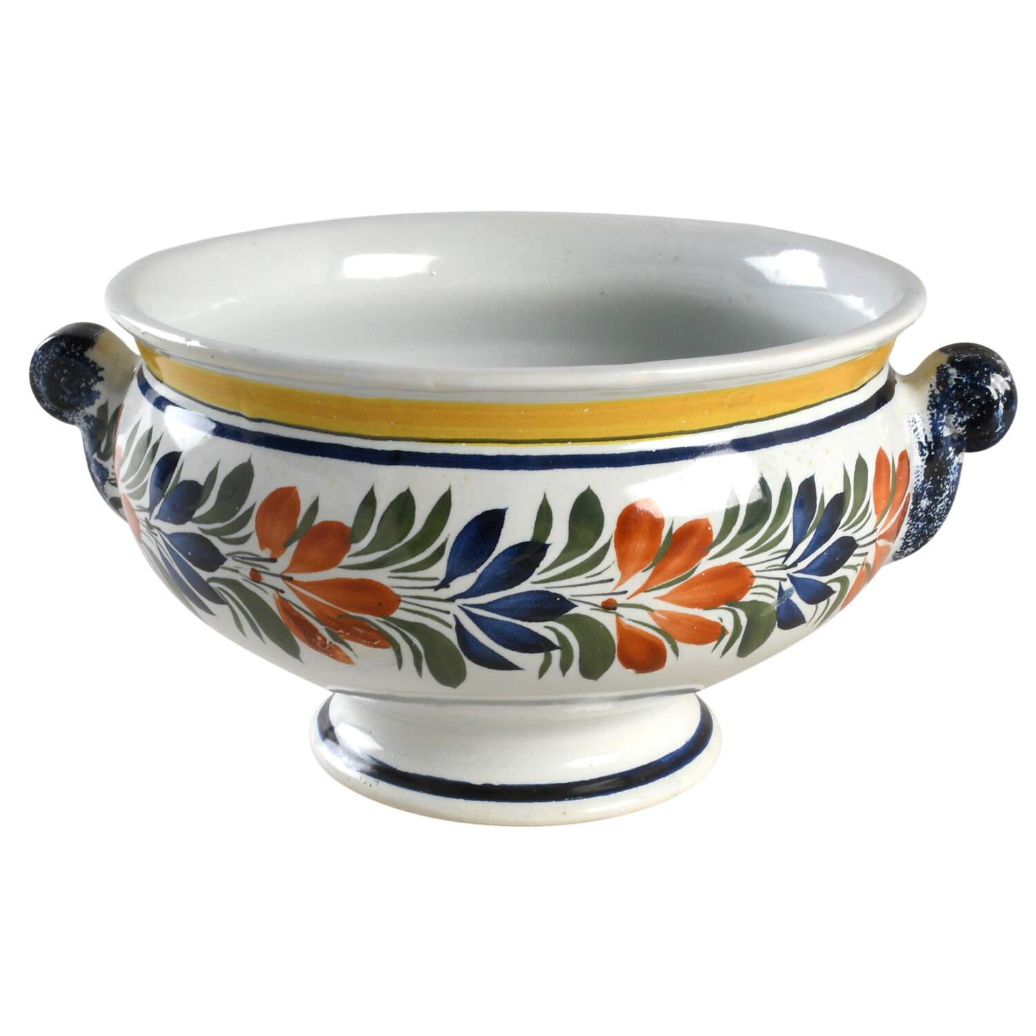 Henriot (Lady Or Man Center) Tureen No Lid by Quimper-1
