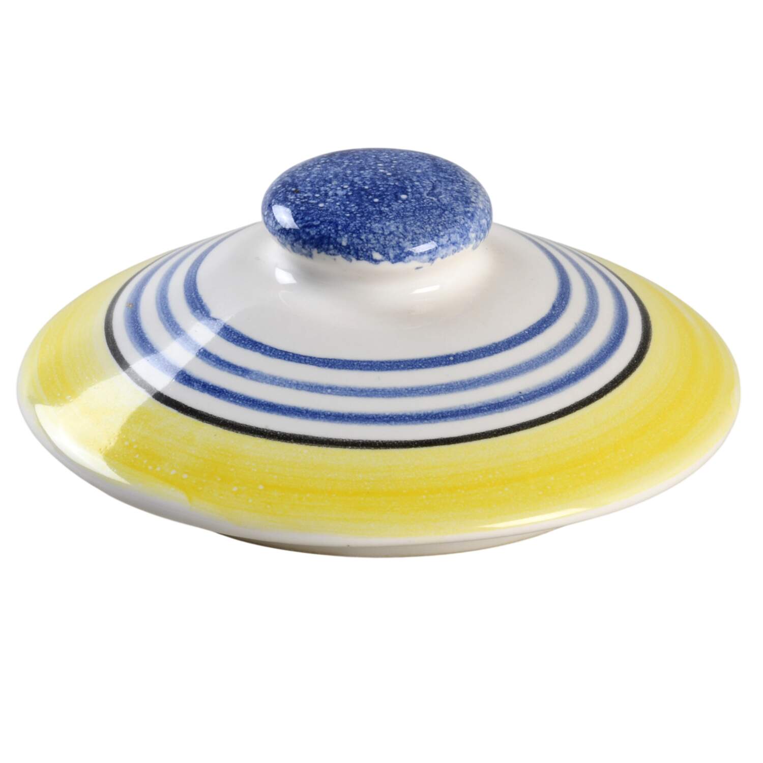 Henriot (Lady Or Man Center) Lid for Mini Canister by Quimper-1