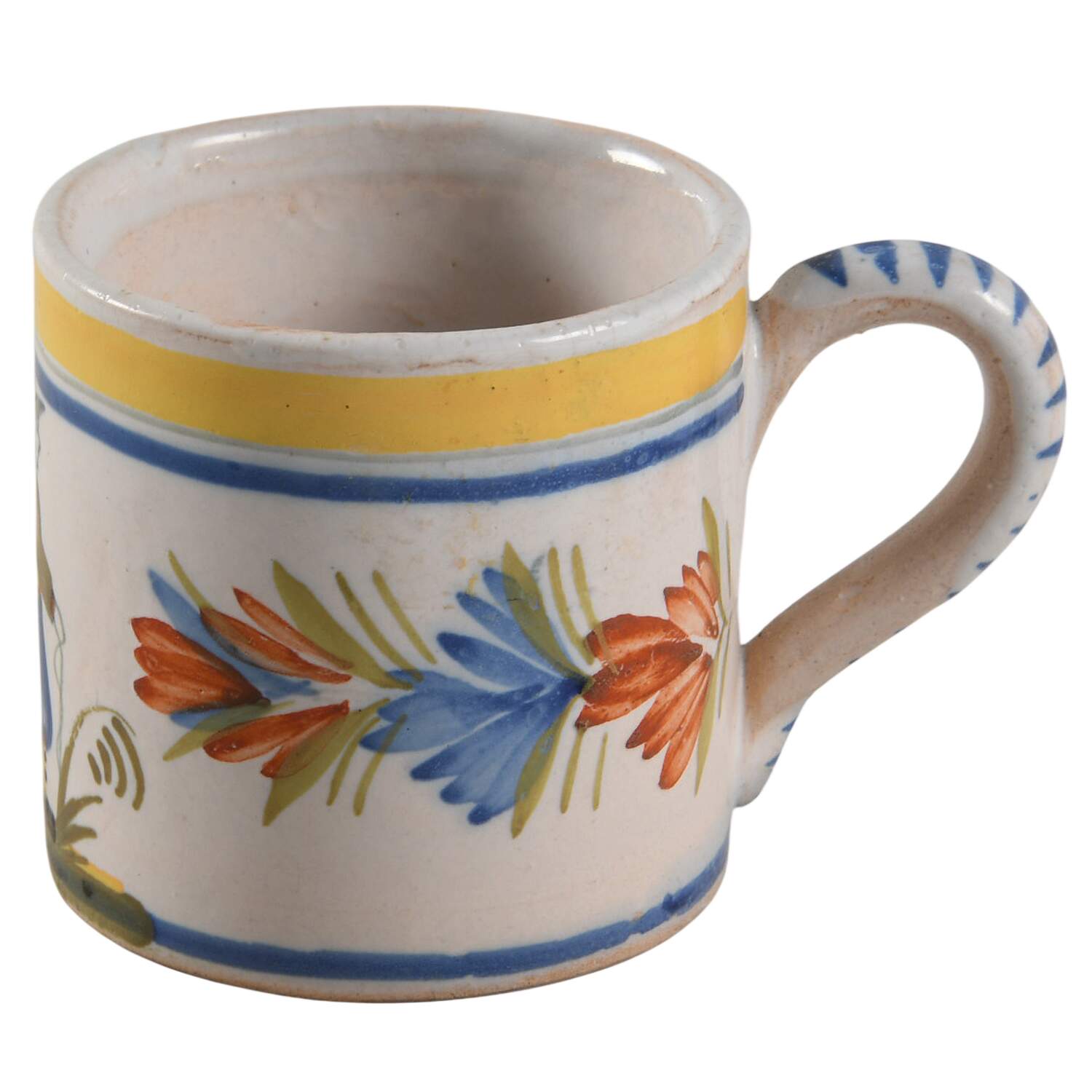 Henriot (Lady Or Man Center) Flat Demitasse Cup by Quimper-1
