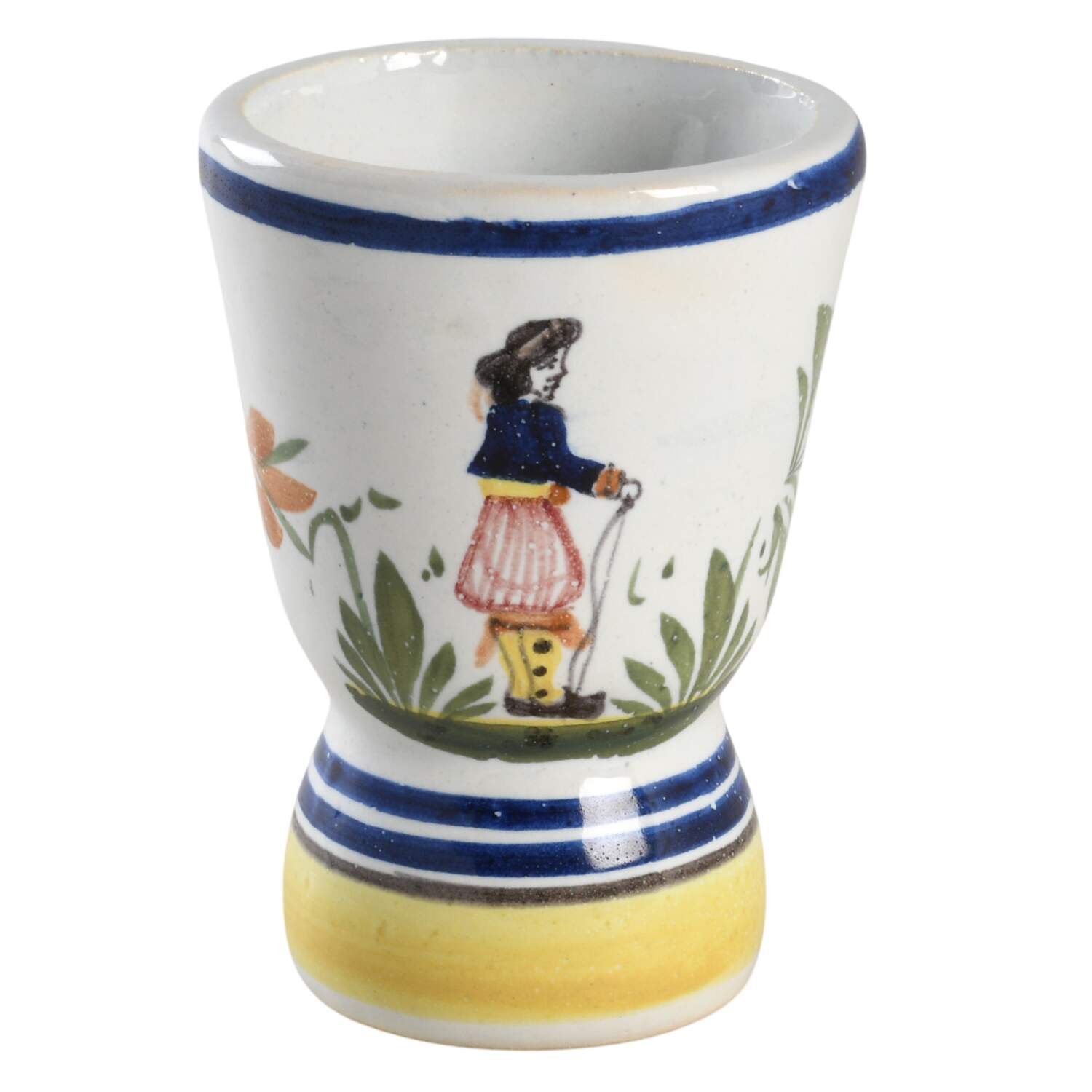 Henriot (Lady Or Man Center) Double Egg Cup by Quimper-1