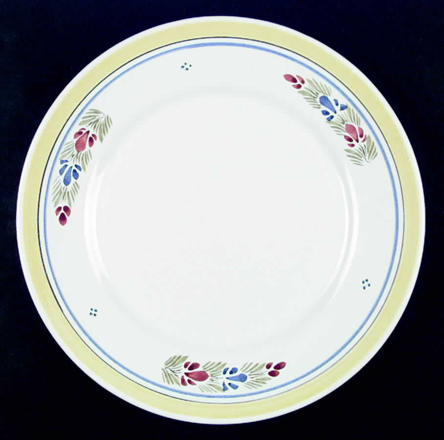 Henriot (Lady Or Man Center) Accent Dinner Plate by Quimper-1
