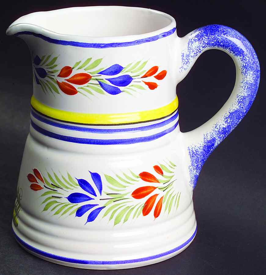 Henriot (Lady Or Man Center) 10 Oz Pitcher by Quimper-1