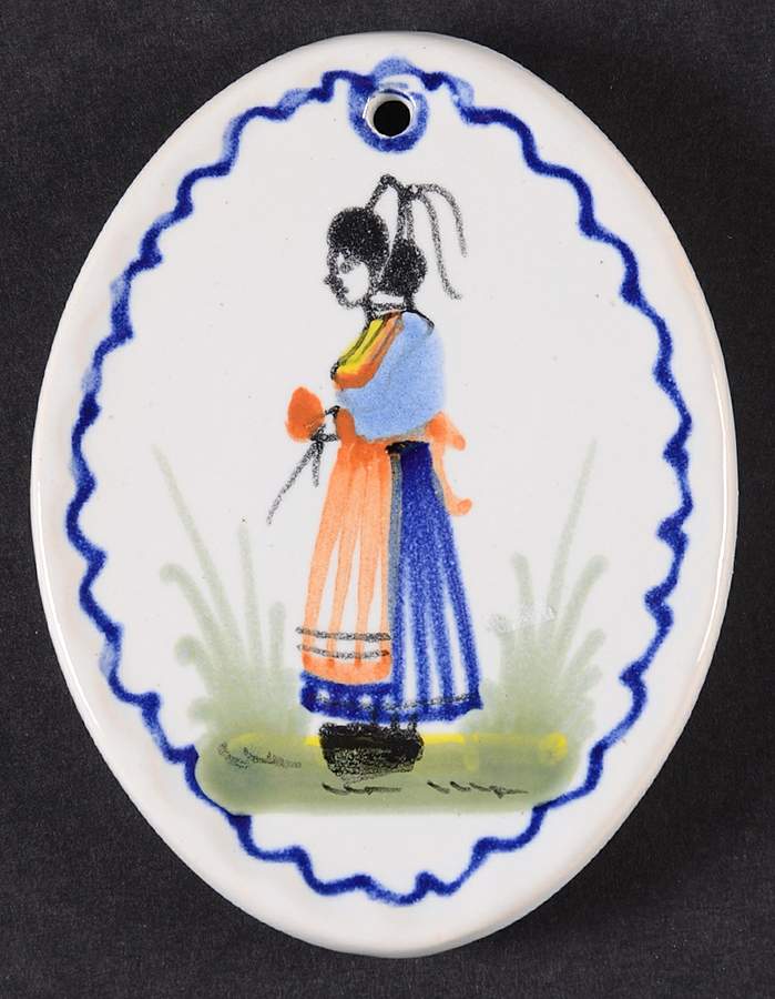 Henriot (Lady Or Man Center) Ornament by Quimper-1