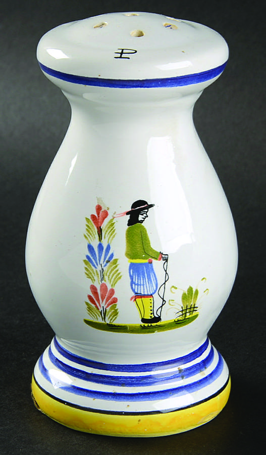 Henriot (Lady Or Man Center) Pepper Shaker by Quimper-1