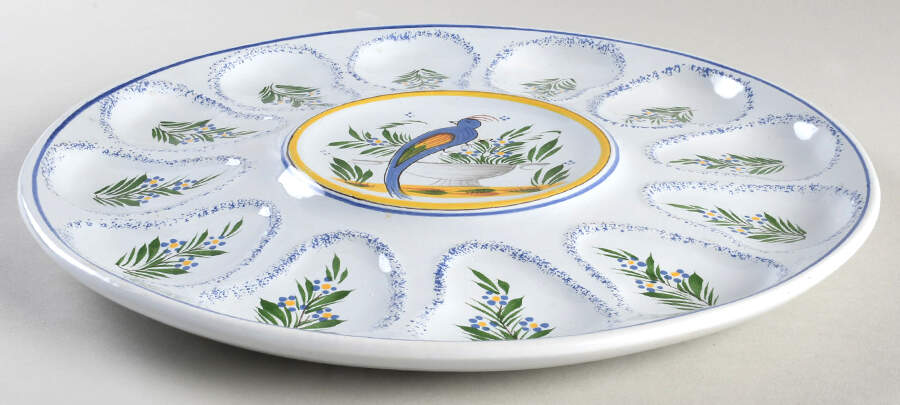 Jardin D'Ete Oyster Platter by Quimper-1
