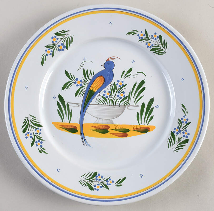 Jardin D'Ete Luncheon Plate by Quimper-1