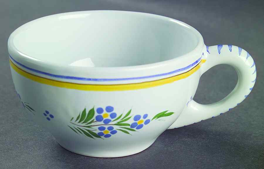 Jardin D'Ete Flat Cup by Quimper-1