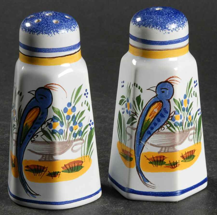 Jardin D'Ete Salt & Pepper Set by Quimper-1