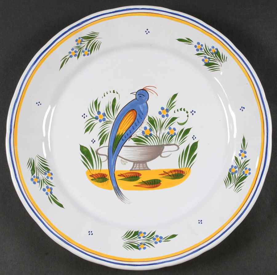 Jardin D'Ete 12" Chop Plate (Round Platter) by Quimper-1