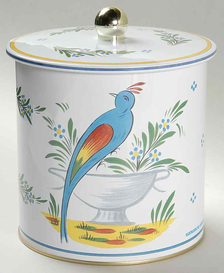 Jardin D'Ete Metal Canister & Lid by Quimper-1