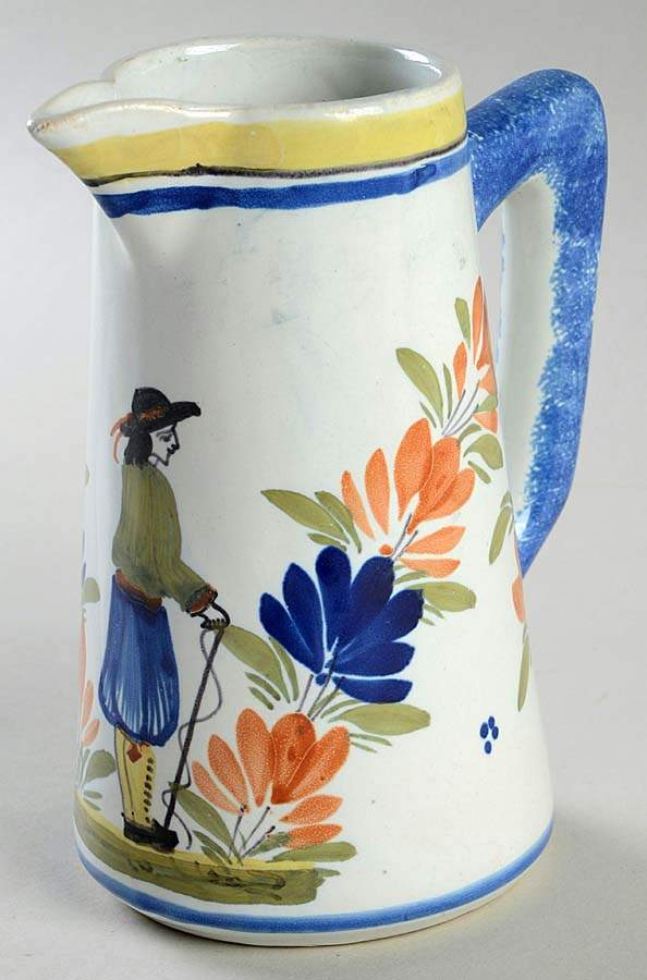 Mistral Blue (Round) 20 Oz Pitcher by Quimper-1