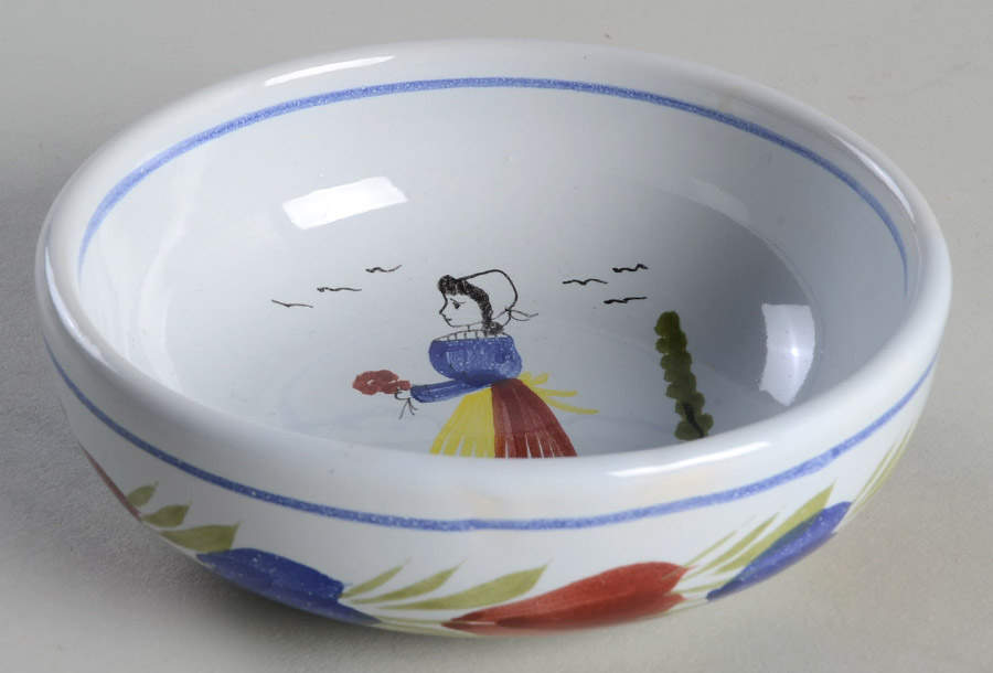 Mistral Blue (Round) Sauce Dip by Quimper-1