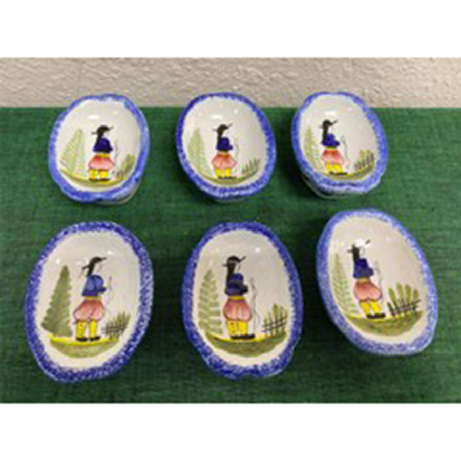 Mistral Blue (Round) Individual Salt Dip by Quimper-1