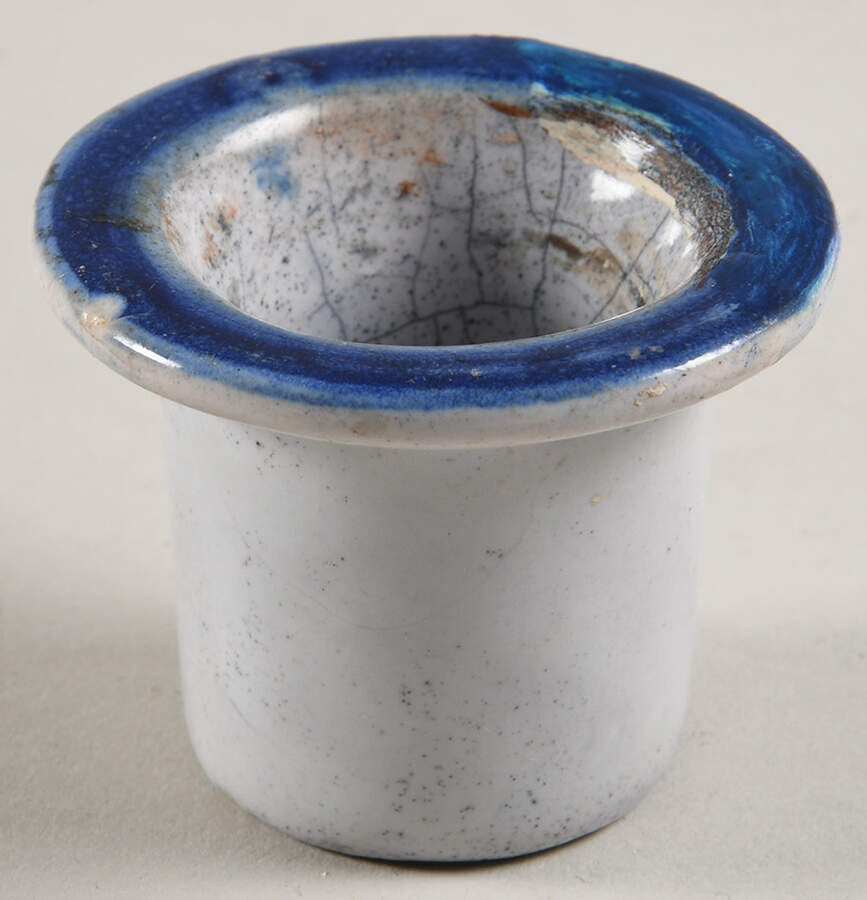 Mistral Blue (Round) Insert for Ink Pot by Quimper-1