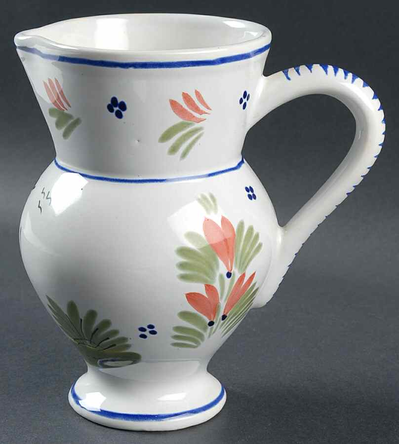 Mistral Blue (Round) 28 Oz Pitcher by Quimper-1