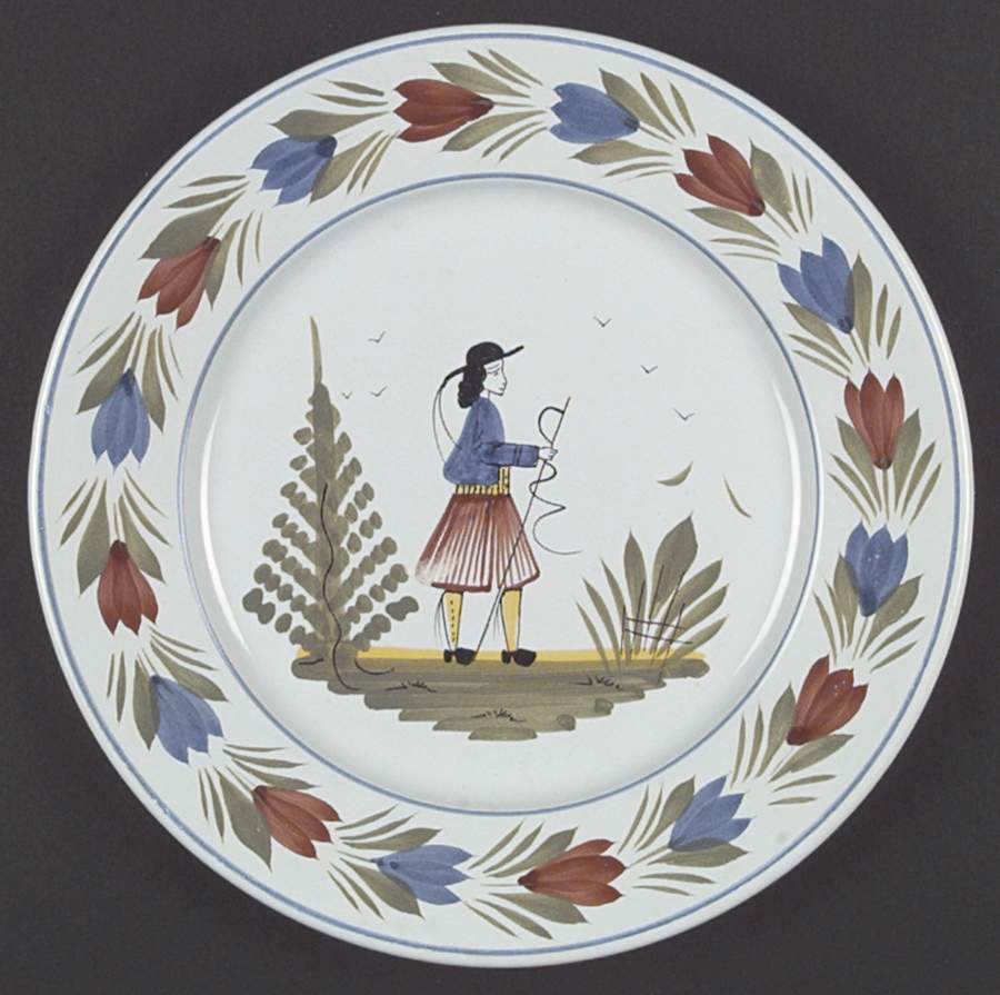 Mistral Blue (Round) Dinner Plate by Quimper-1