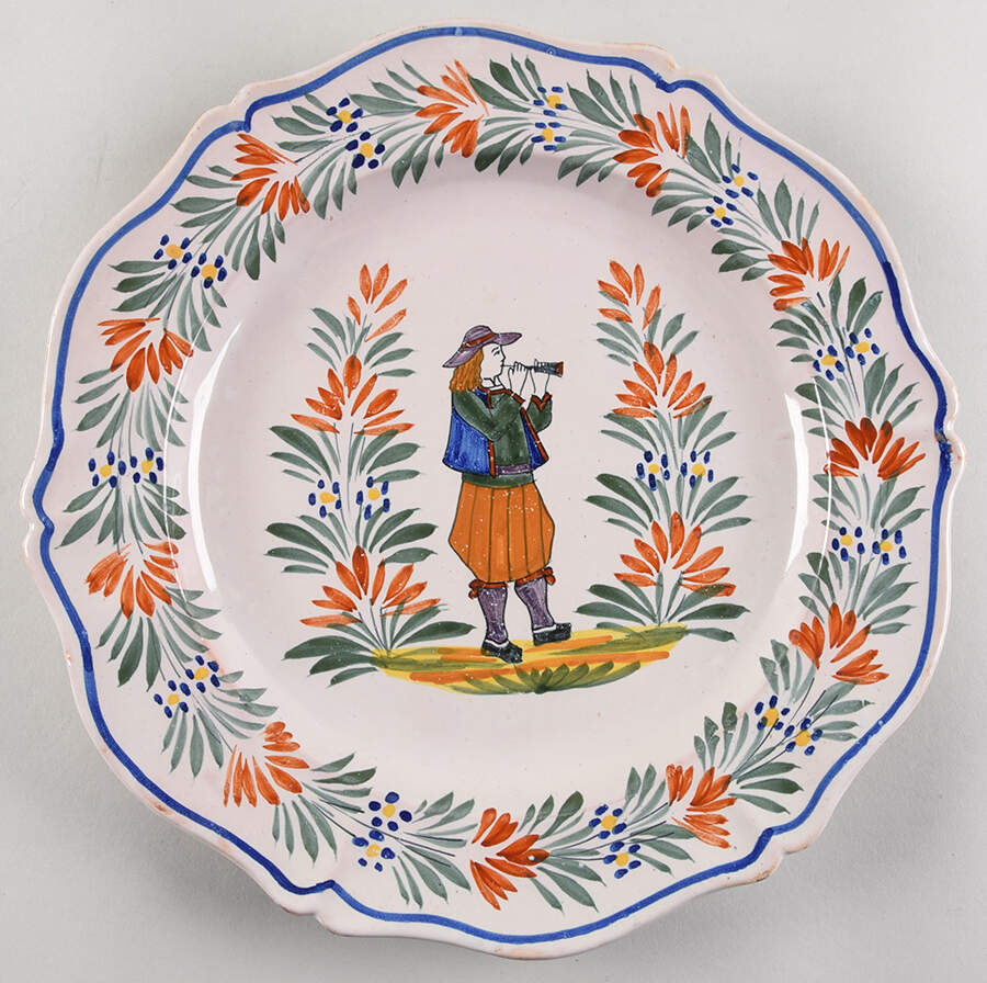 Paysan Dinner Plate by Quimper-1