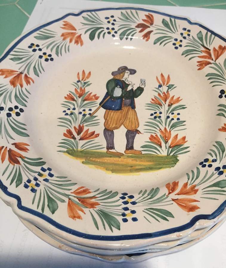 Paysan Luncheon Plate by Quimper-1