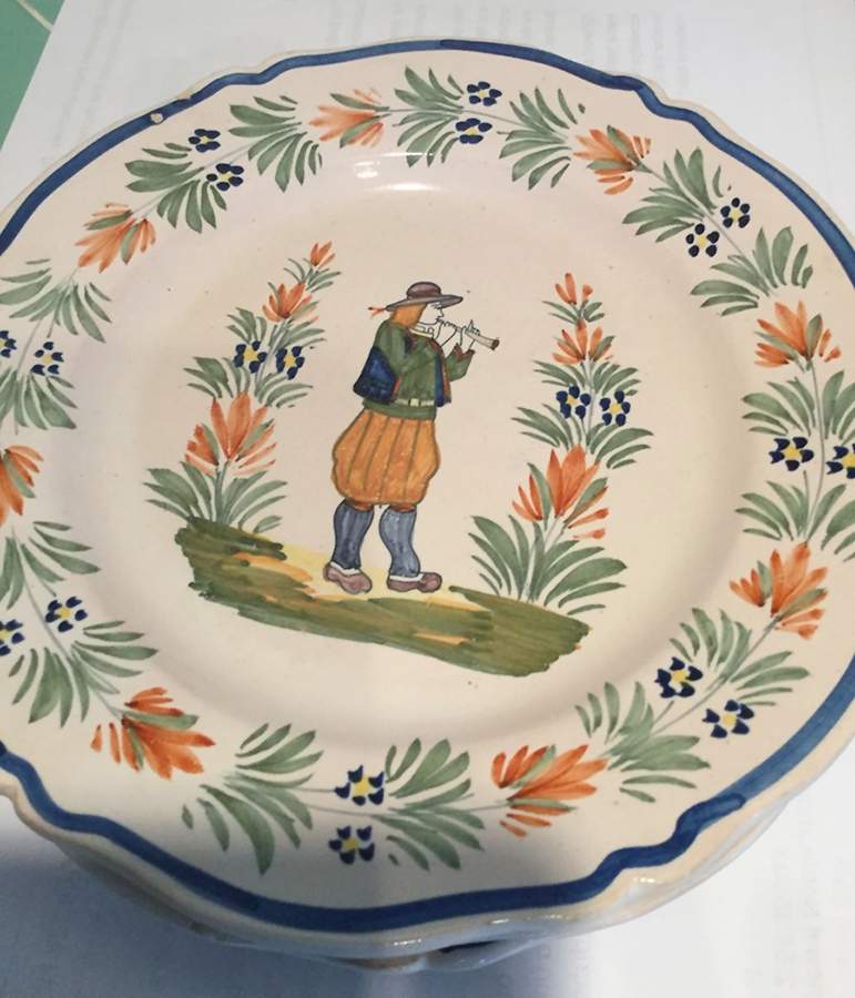 Paysan Luncheon Plate by Quimper-1
