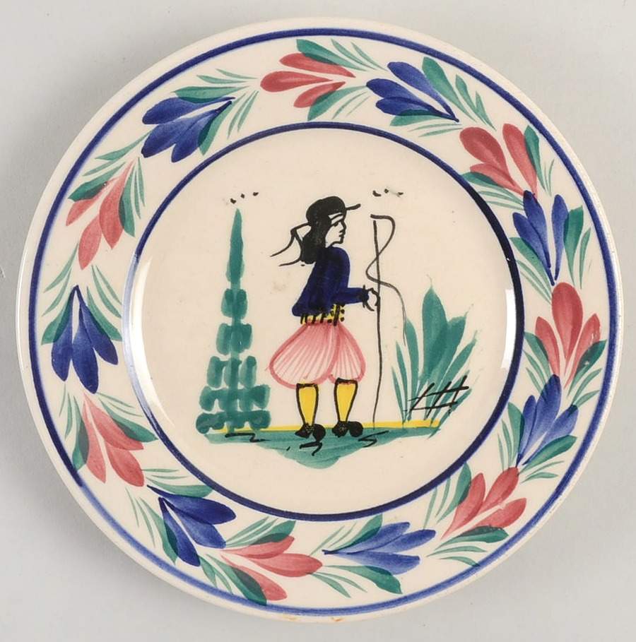 Petit Breton Bread & Butter Plate by Quimper-1