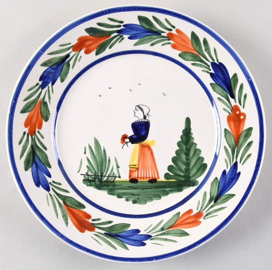 Petit Breton Breakfast Plate by Quimper-1