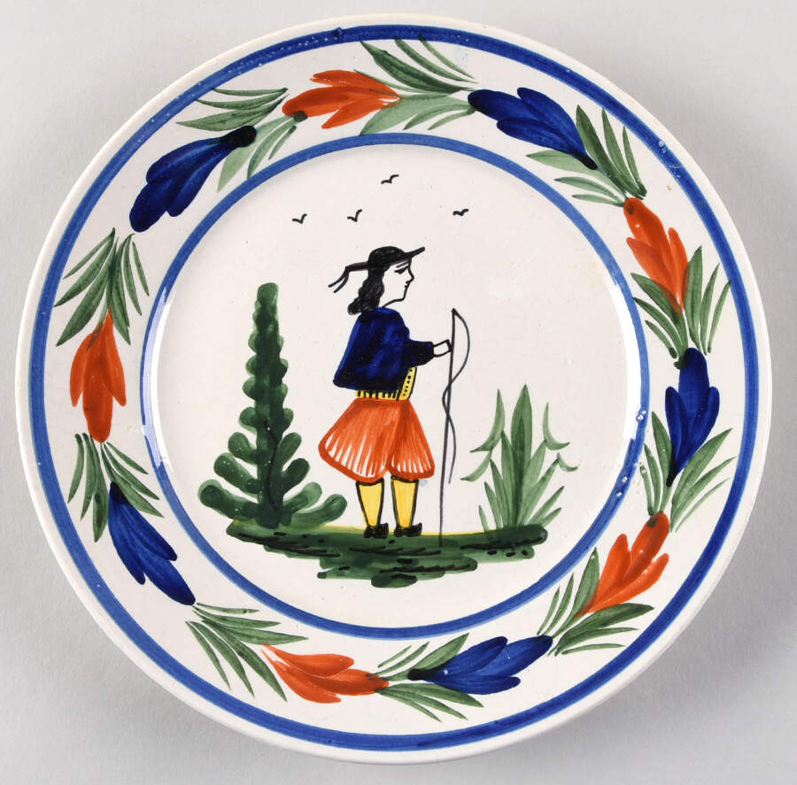 Petit Breton Breakfast Plate by Quimper-1