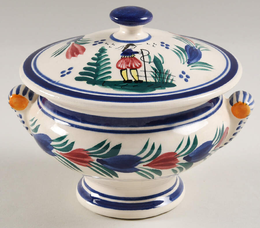 Petit Breton Mini Tureen & Lid by Quimper-1