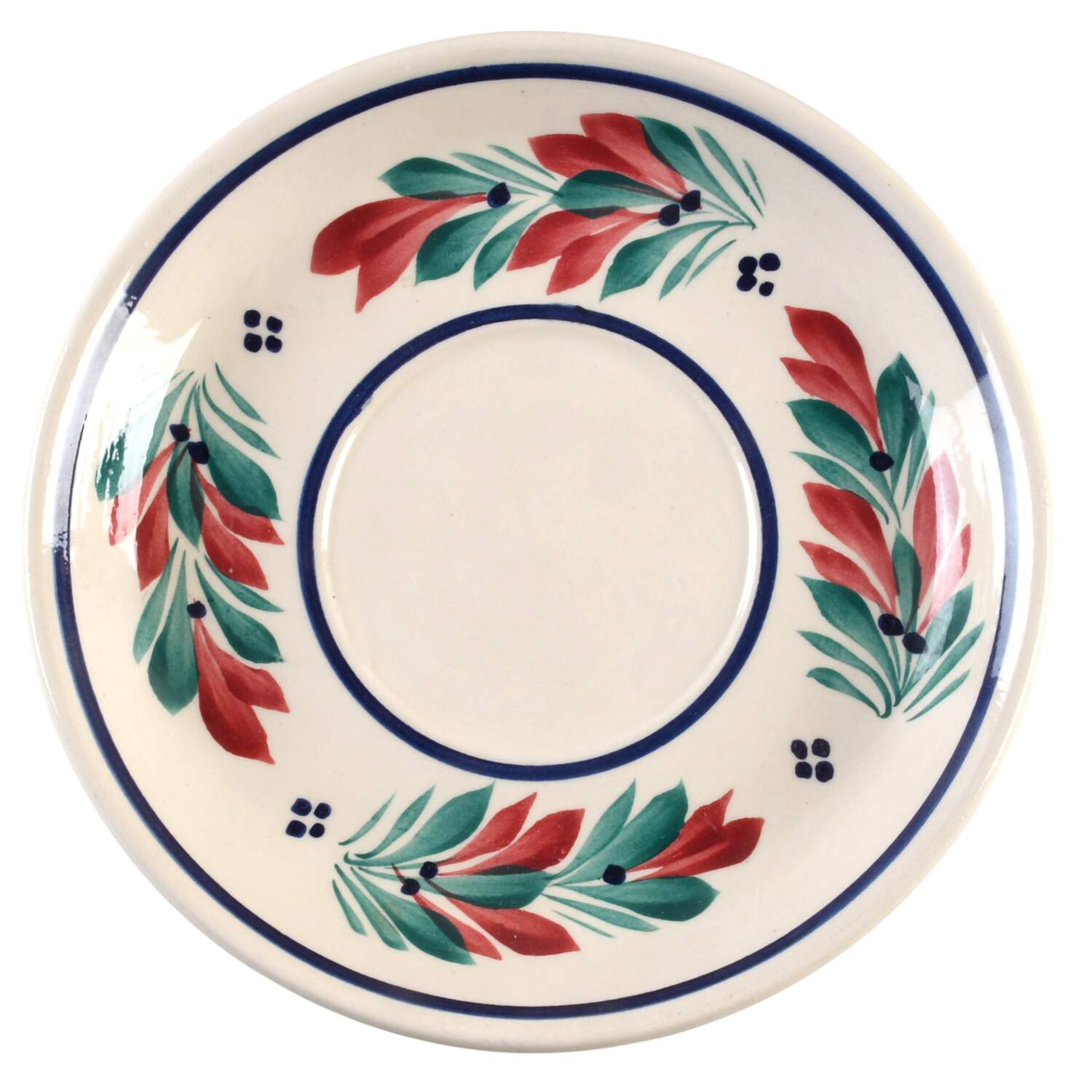 Petit Breton Saucer for Flat Cup by Quimper-1