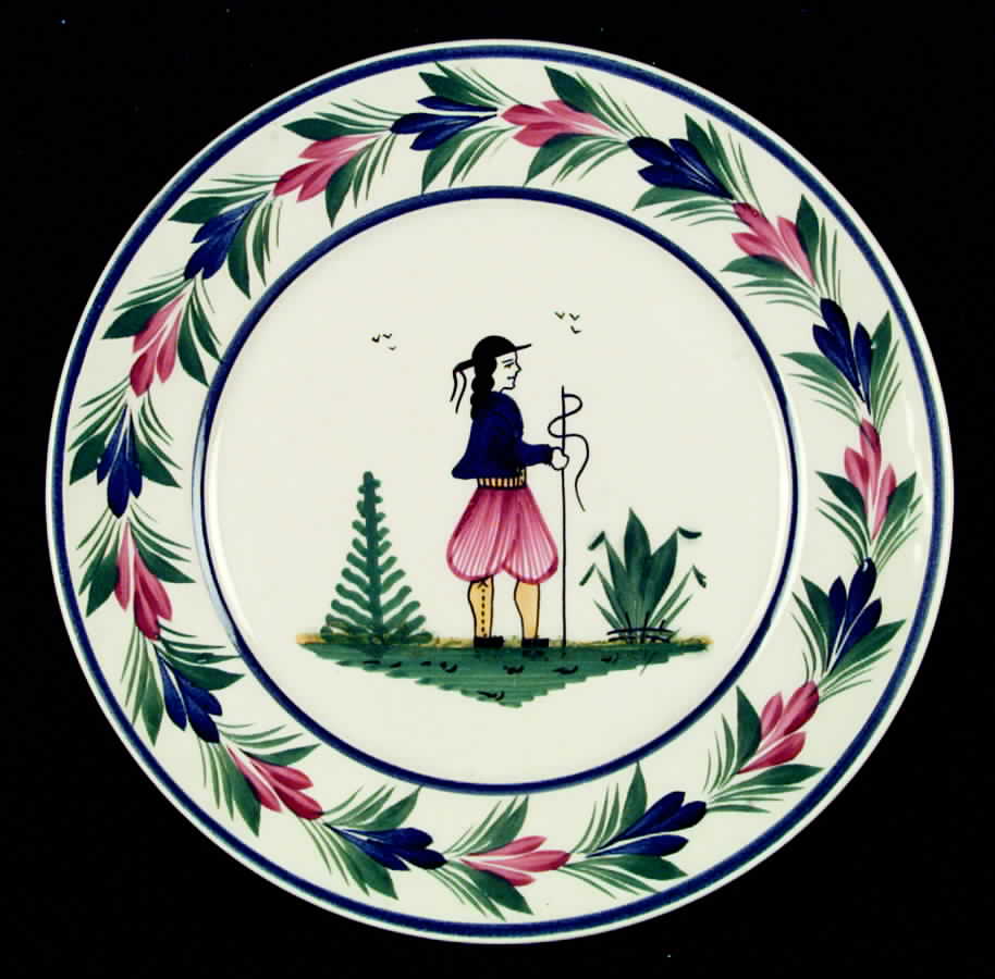 Petit Breton Dinner Plate by Quimper-1