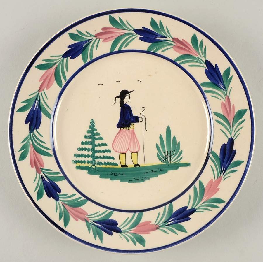 Petit Breton Luncheon Plate by Quimper-1