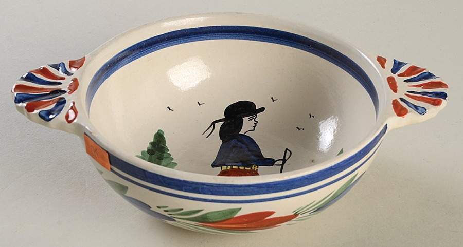 Petit Breton Lugged Cereal Bowl by Quimper-1