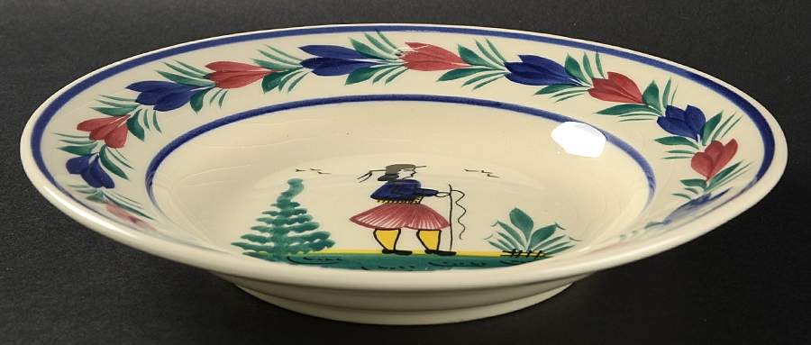 Petit Breton Rim Soup Bowl by Quimper-1