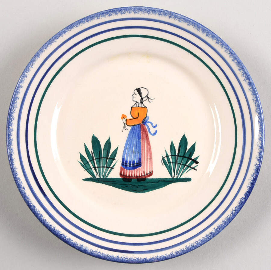 BRITTANY BLUE Bread & Butter Plate by Quimper-1
