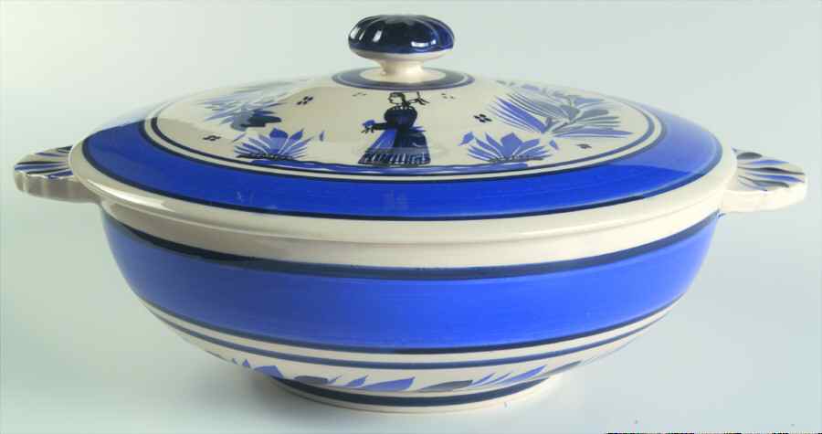 QUI5 Round Covered Vegetable by Quimper-1