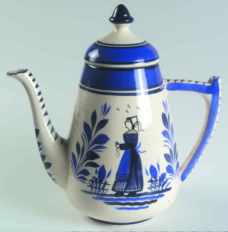 QUI5 Coffee Pot & Lid by Quimper-1
