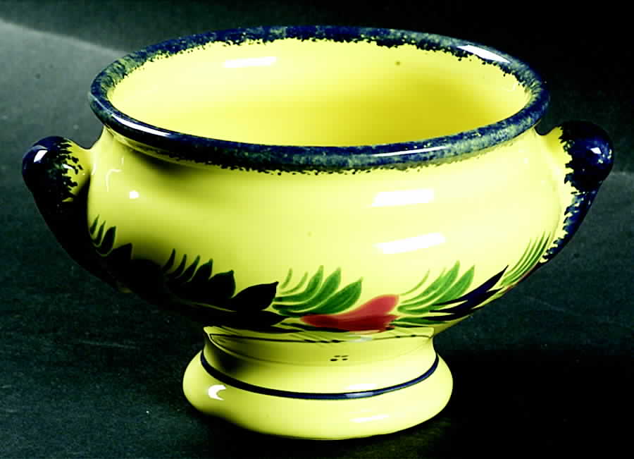 Soleil Yellow (Round) 4" All Purpose Bowl by Quimper-1