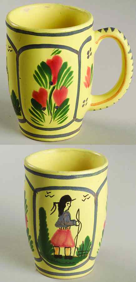 Soleil Yellow (Round) Mug by Quimper-1