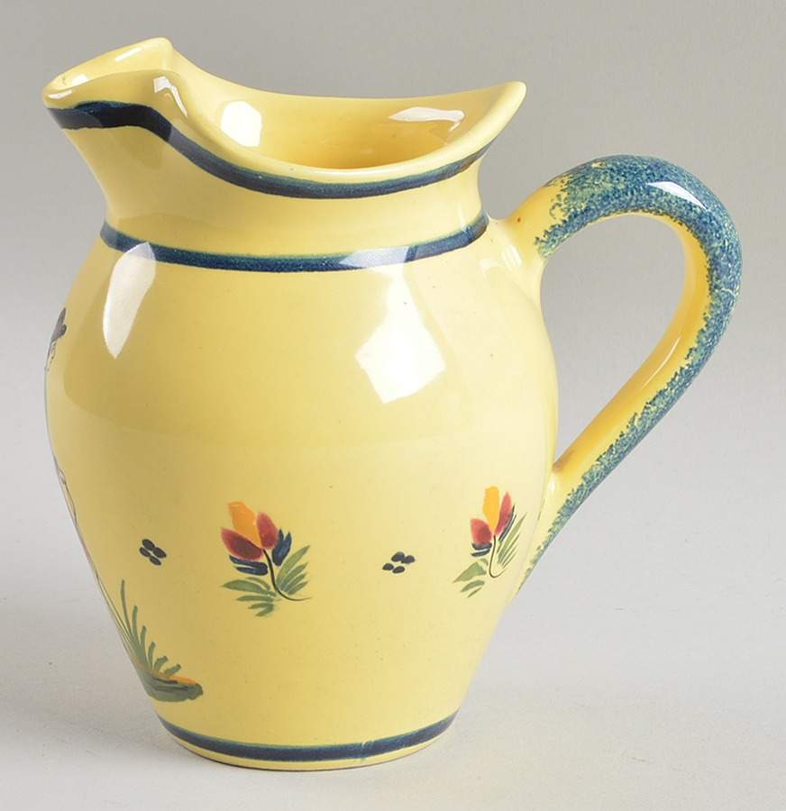 Soleil Yellow (Round) Creamer by Quimper-1