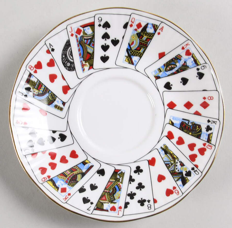 Cut for Coffee Saucer for Flat Cup by Queen's-1