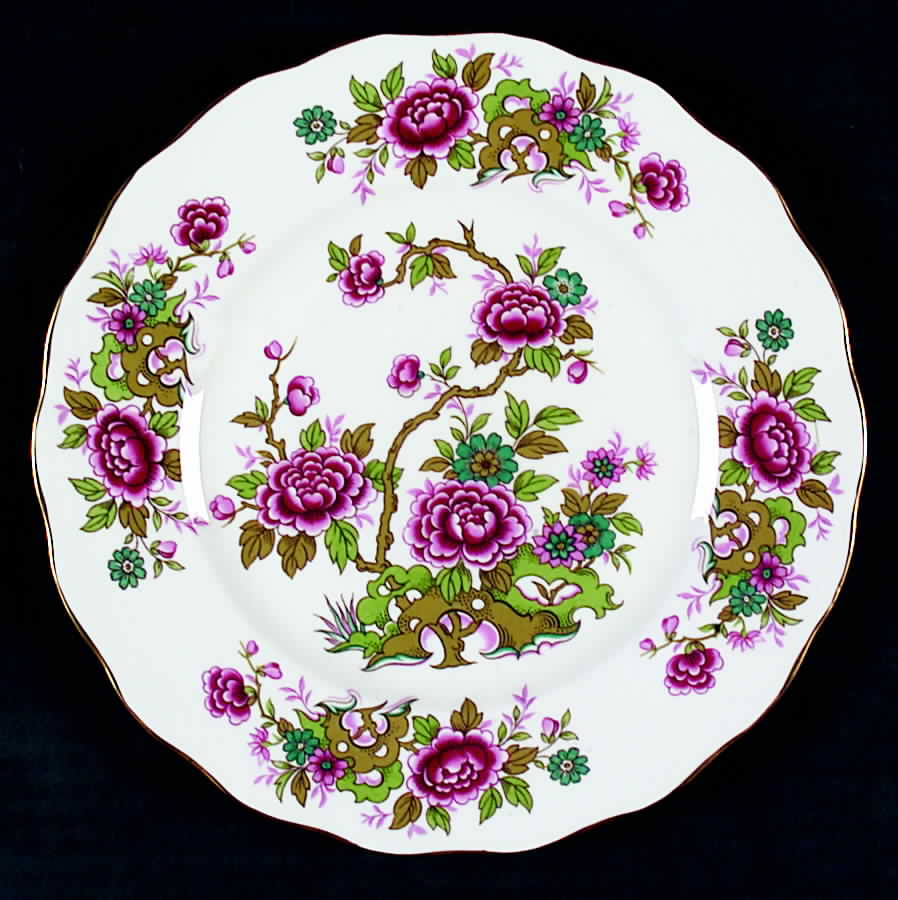 Chinese Tree Salad Plate by Queen Anne (England)-1