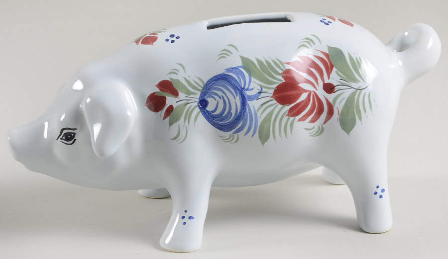 Tradition Piggy Bank by Quimper-1